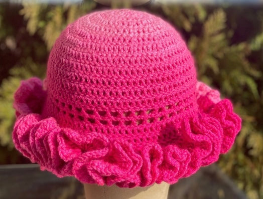 Barbie ruffle hat